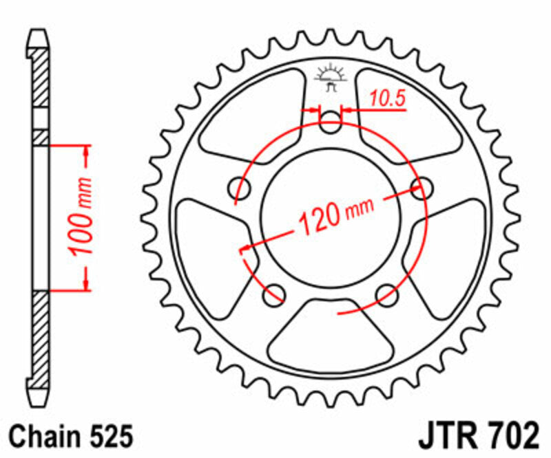 JTSPR RR SPROC 525 STEEL ST 702, 40