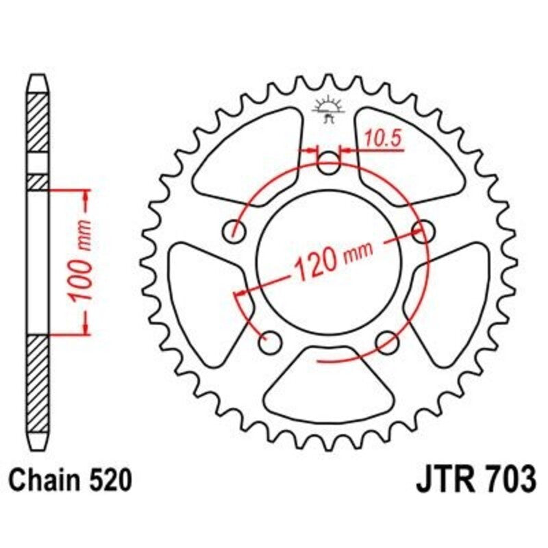 JTSPR RR SPROC 520 STEEL ST 703, 47
