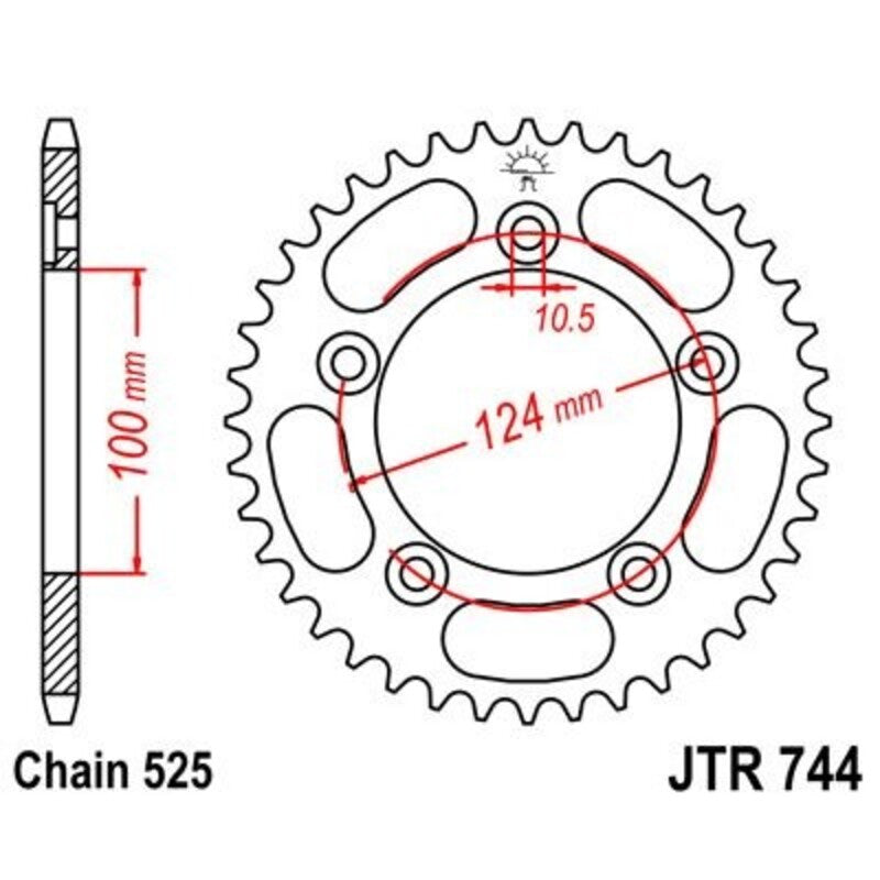 JTSPR RR SPROC 525 STEEL ST 744, 38