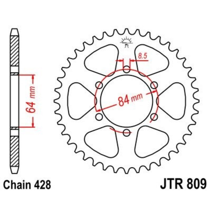 JTSPR RR SPROC 428 STEEL ST 809, 49