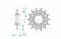 AFAM FR SPROC 520 STEEL ST 20608, 16