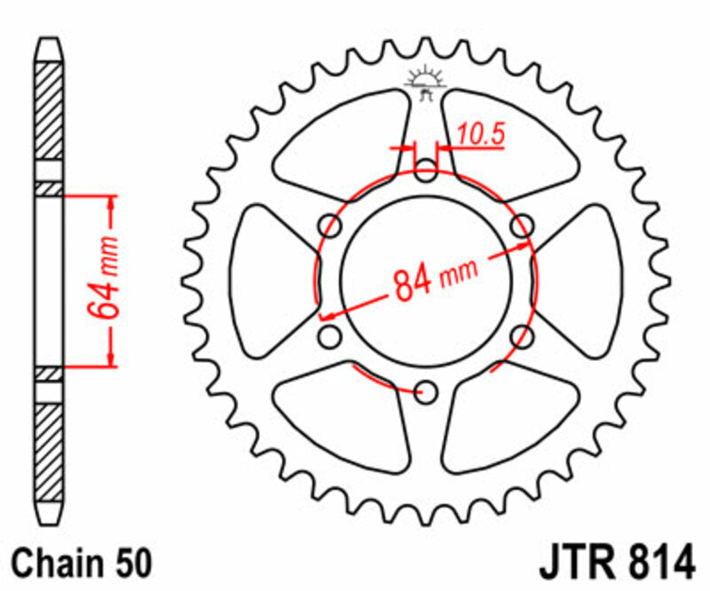 JTSPR RR SPROC 530 STEEL ST 814, 42