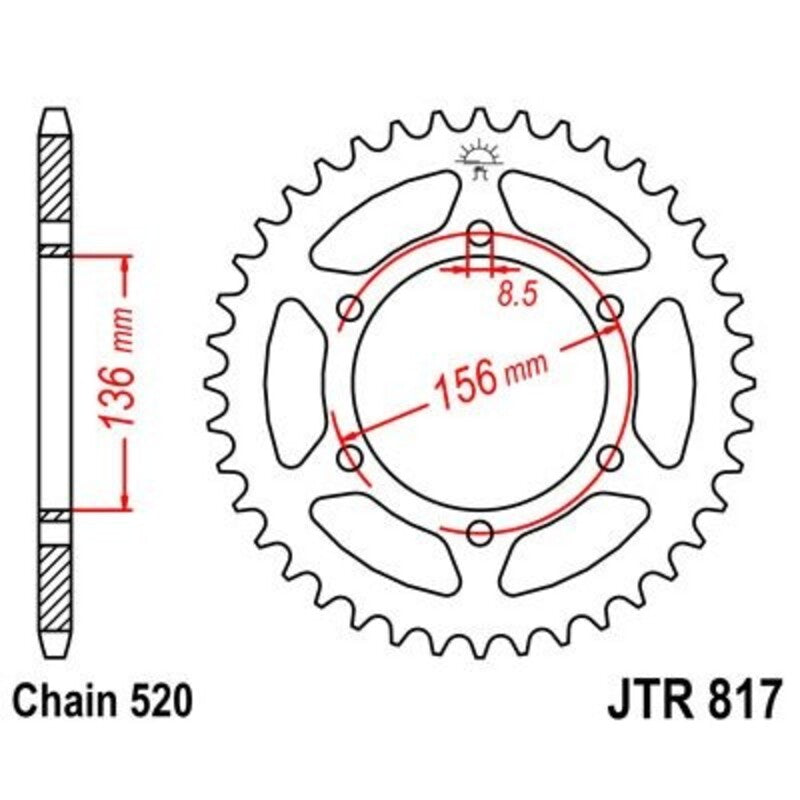 JTSPR RR SPROC 520 STEEL ST 817, 46