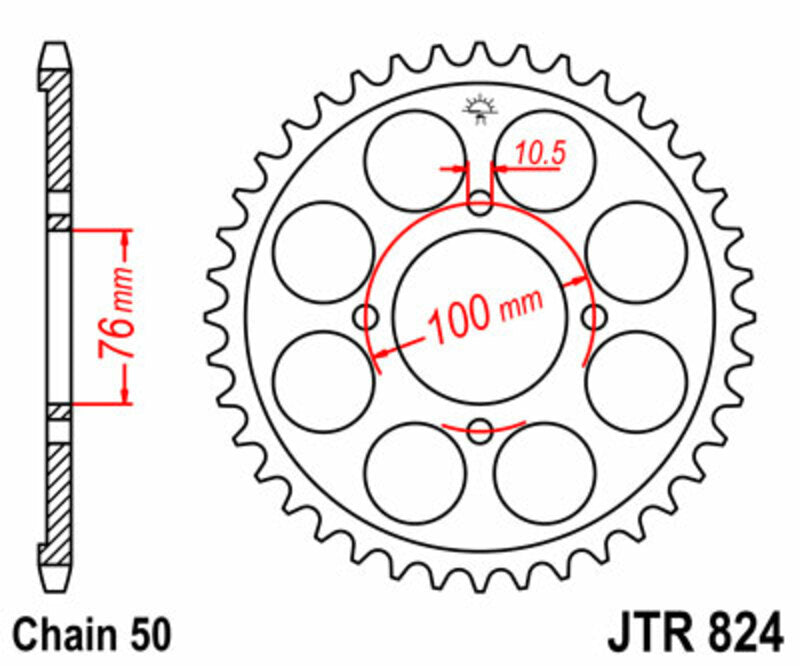 JTSPR RR SPROC 530 STEEL ST 824, 46