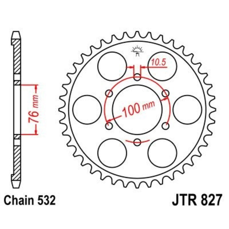 JTSPR RR SPROC 532 STEEL ST 827, 43