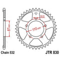 JTSPR RR SPROC 532 STEEL ST 830, 46