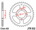 JTSPR RR SPROC 420 STEEL ST 832, 52