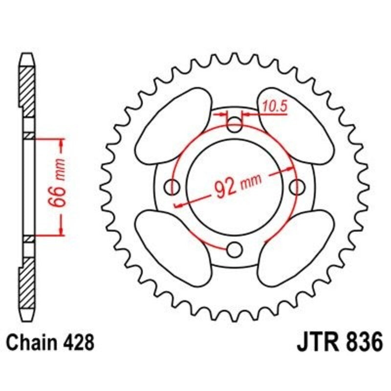 JTSPR RR SPROC 428 STEEL ST 836, 39
