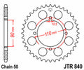 JTSPR RR SPROC 530 STEEL ST 840, 38