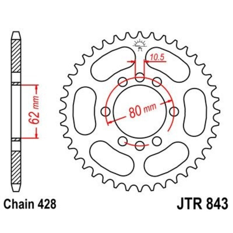 JTSPR RR SPROC 428 STEEL ST 843, 48