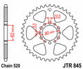 JTSPR RR SPROC 520 STEEL ST 845, 40