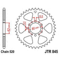 JTSPR RR SPROC 520 STEEL ST 845, 41