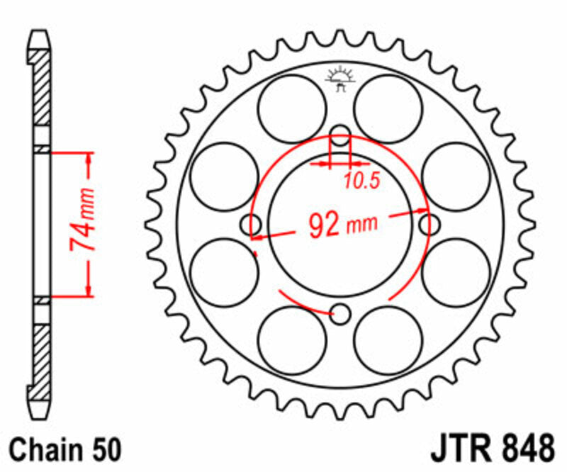 JTSPR RR SPROC 530 STEEL ST 848, 37
