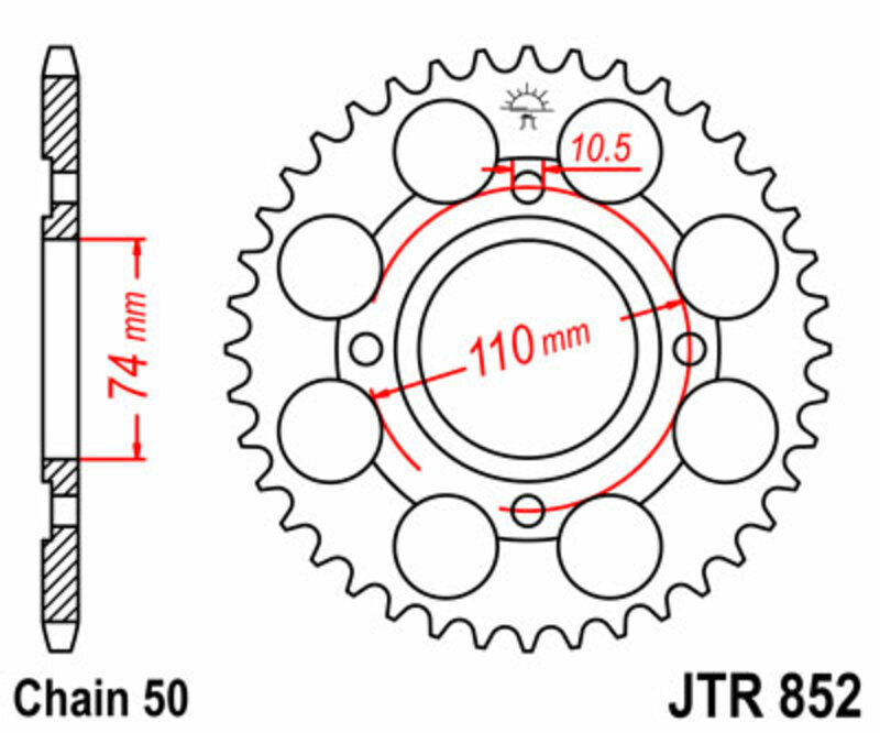 JTSPR RR SPROC 530 STEEL ST 852, 41
