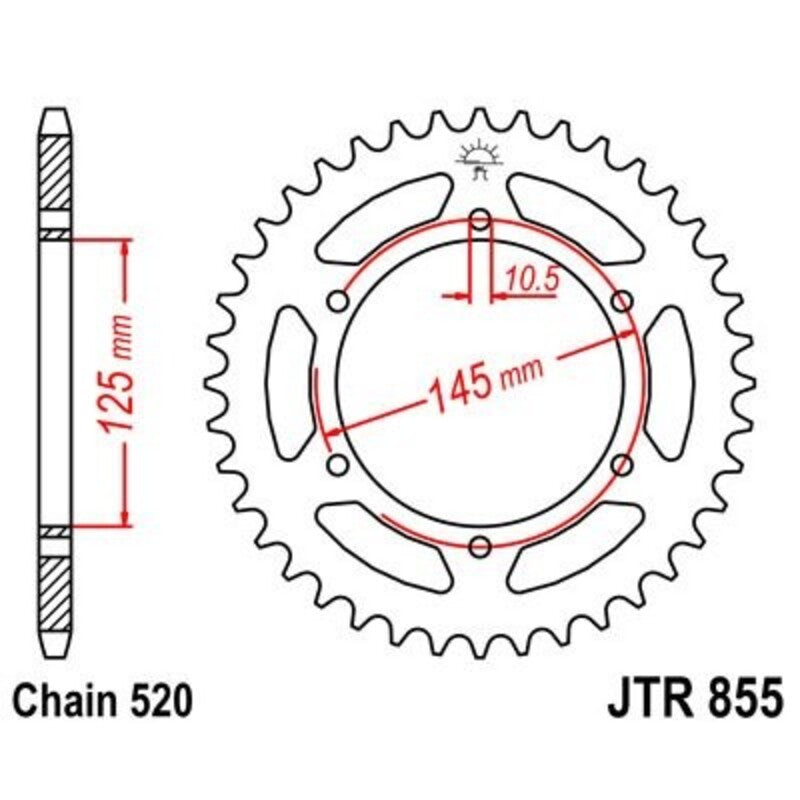 JTSPR RR SPROC 520 ZINC ST 855, 48