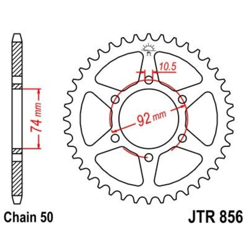 JTSPR RR SPROC 530 STEEL ST 856, 44