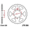 JTSPR RR SPROC 520 ZINC ST 890, 45