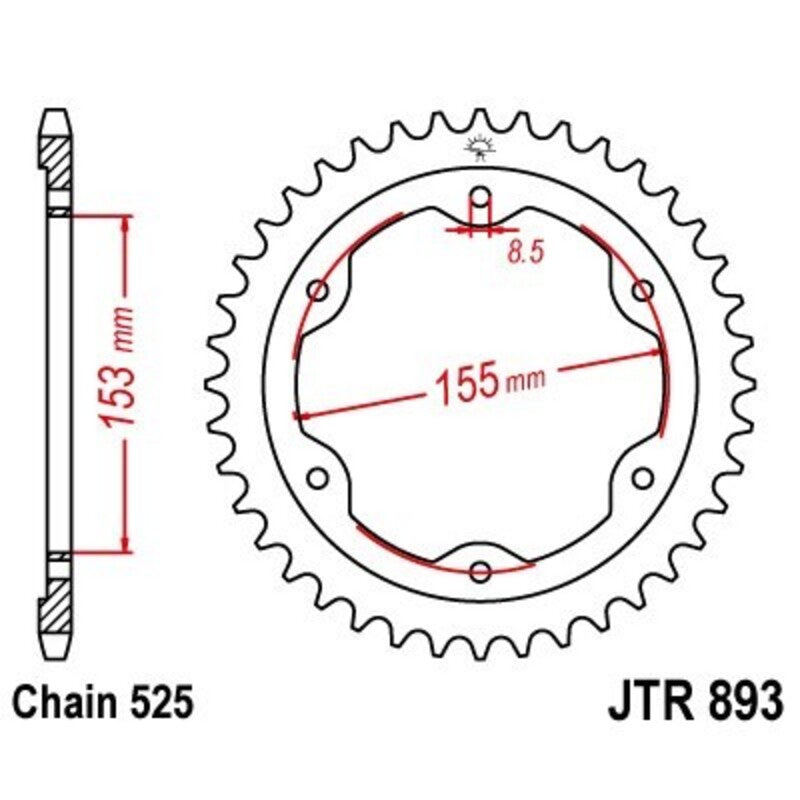 JTSPR RR SPROC 525 ZINC ST 893, 38