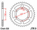 JTSPR RR SPROC 520 STEEL ST 9, 47