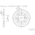 ESJOT RR SPROC 428 STEEL 15001, 36