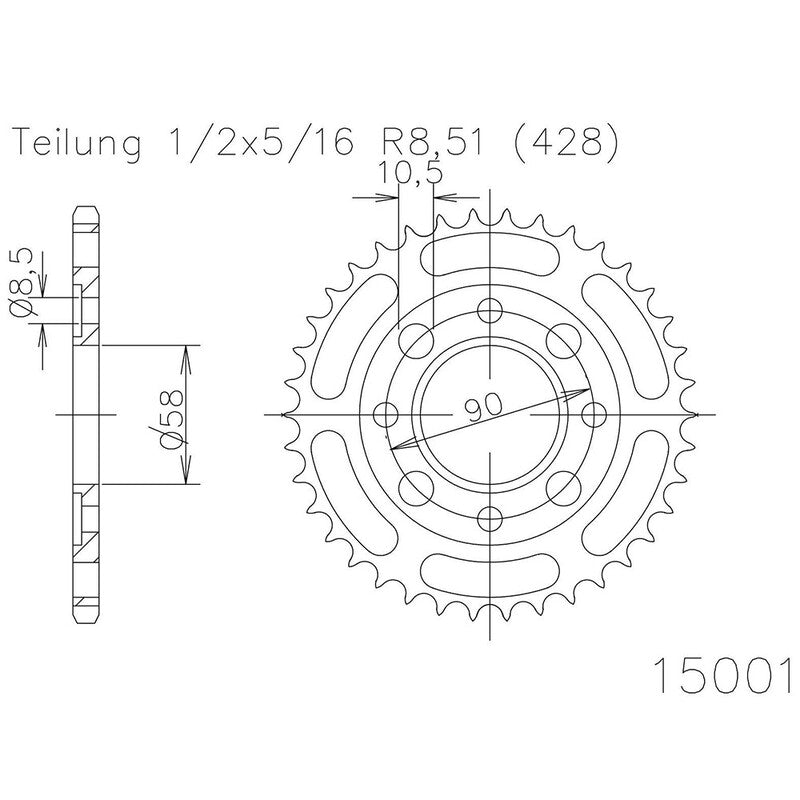ESJOT RR SPROC 428 STEEL 15001, 36