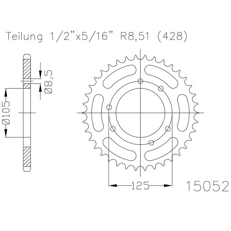 ESJOT RR SPROC 428 STEEL 15052, 54