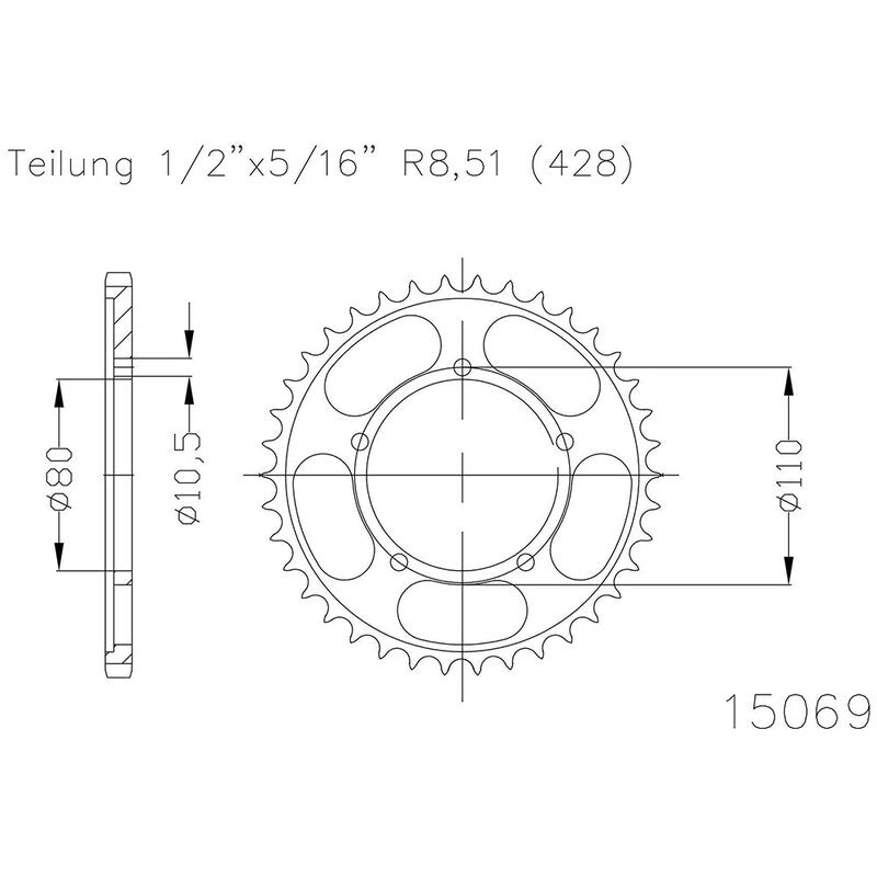 ESJOT RR SPROC 428 STEEL 15069, 42