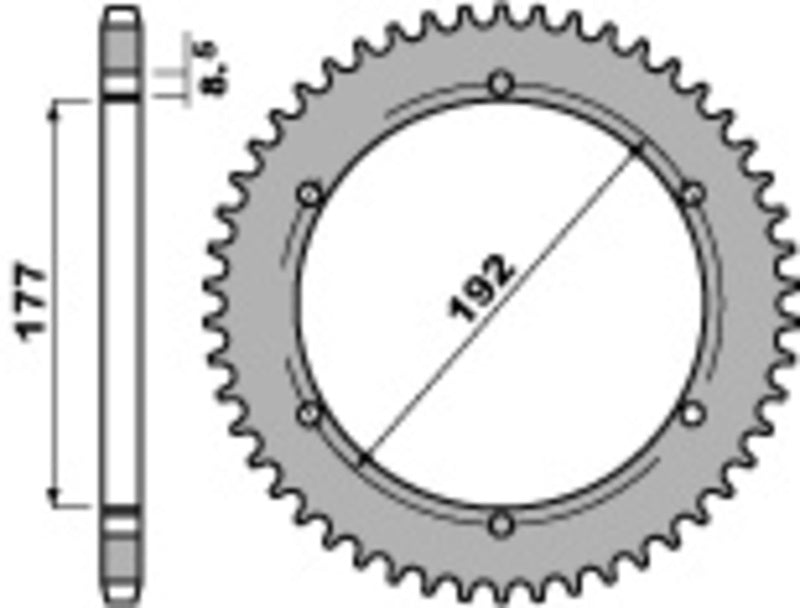 PBR RR SPROC 520 STEEL ST 223, 53