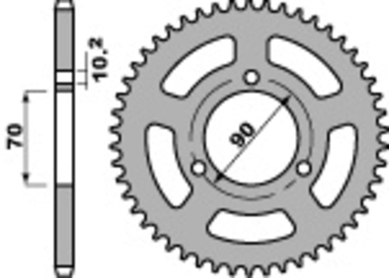 PBR RR SPROC 420 STEEL ST 239, 45