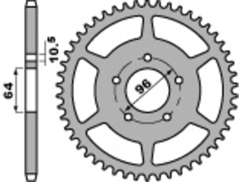 PBR RR SPROC 520 STEEL ST 254, 37