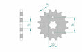 AFAM FR SPROC 428 STEEL ST 21200, 15