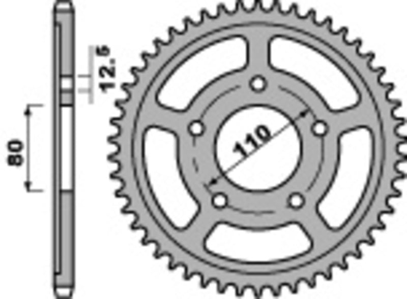 PBR RR SPROC 630 STEEL ST 336, 35