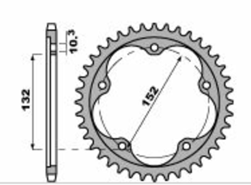 PBR RR SPROC 520 ALU UL HA 4464, 42