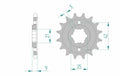 AFAM FR SPROC 428 STEEL ST 21304, 19