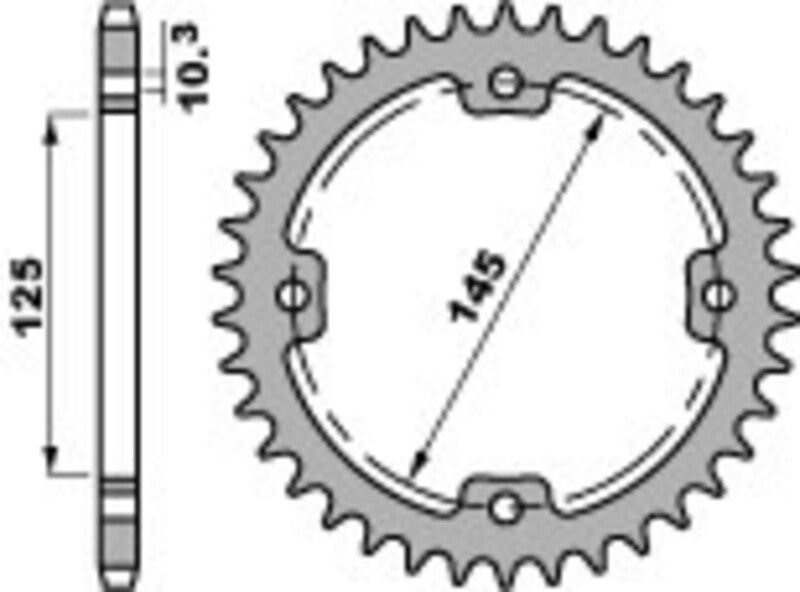 PBR RR SPROC 520 STEEL ST 4588, 39