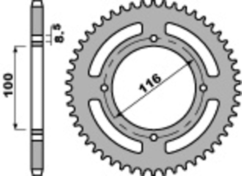 PBR RR SPROC 420 STEEL ST 467, 50