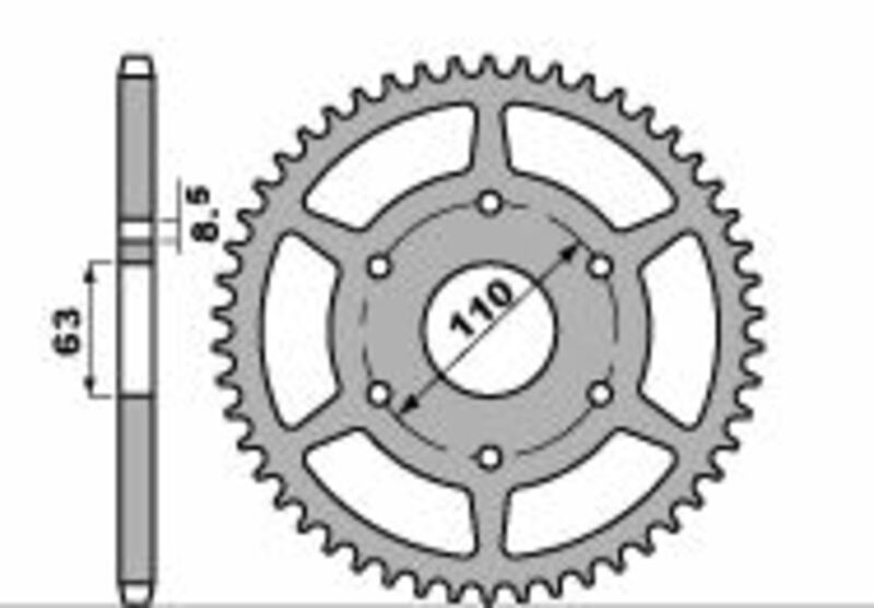 PBR RR SPROC 520 ALU UL HA 4675, 47