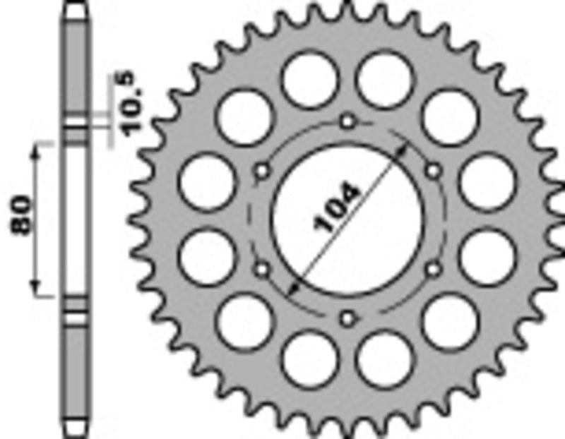 PBR RR SPROC 530 STEEL ST 488, 45