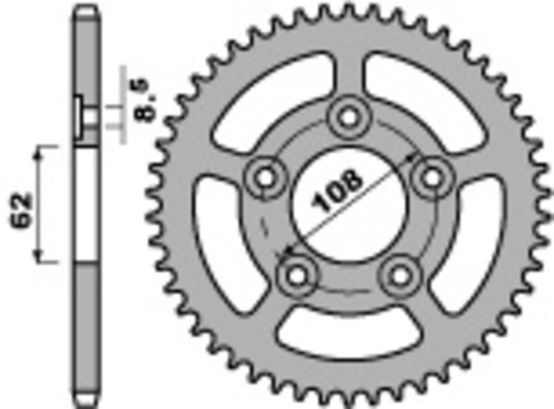 PBR RR SPROC 520 STEEL ST 714, 39