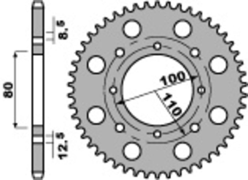 PBR RR SPROC 520 STEEL ST 819, 41