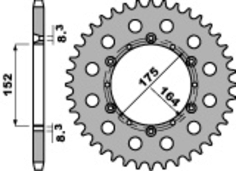 PBR RR SPROC 520 STEEL ST 856, 49