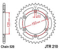 JTSPR RR SPROC 520 STEEL ST 210, 49
