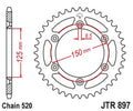 JTSPR RR SPROC 520 STEEL ST 897, 51