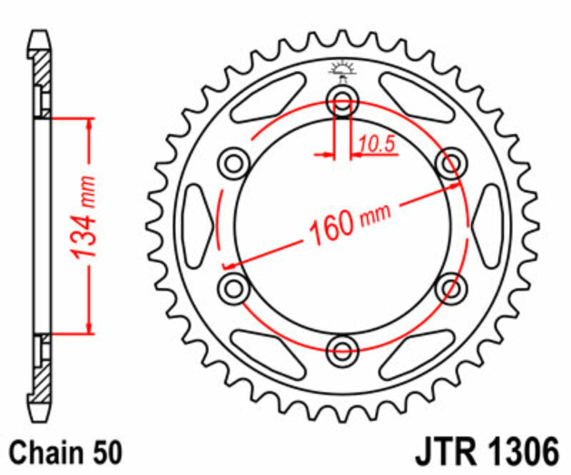 JTSPR RR SPROC 530 STEEL ST 1306, 43