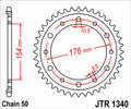 JTSPR RR SPROC 525 STEEL ST 1340, 45