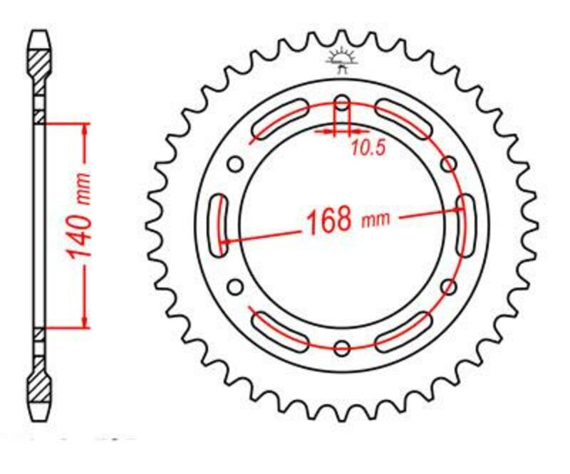 JTSPR RR SPROC 525 STEEL ST 3, 42