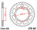 JTSPR RR SPROC 520 STEEL ST 487, 47