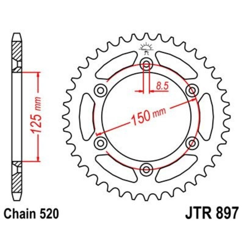 JTSPR RR SPROC 520 STEEL ST 897, 46