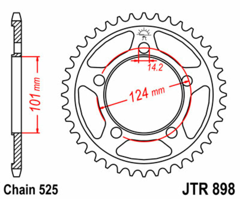 JTSPR RR SPROC 525 STEEL ST 898, 38