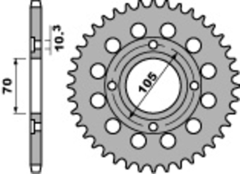 PBR RR SPROC 530 STEEL ST 278, 36